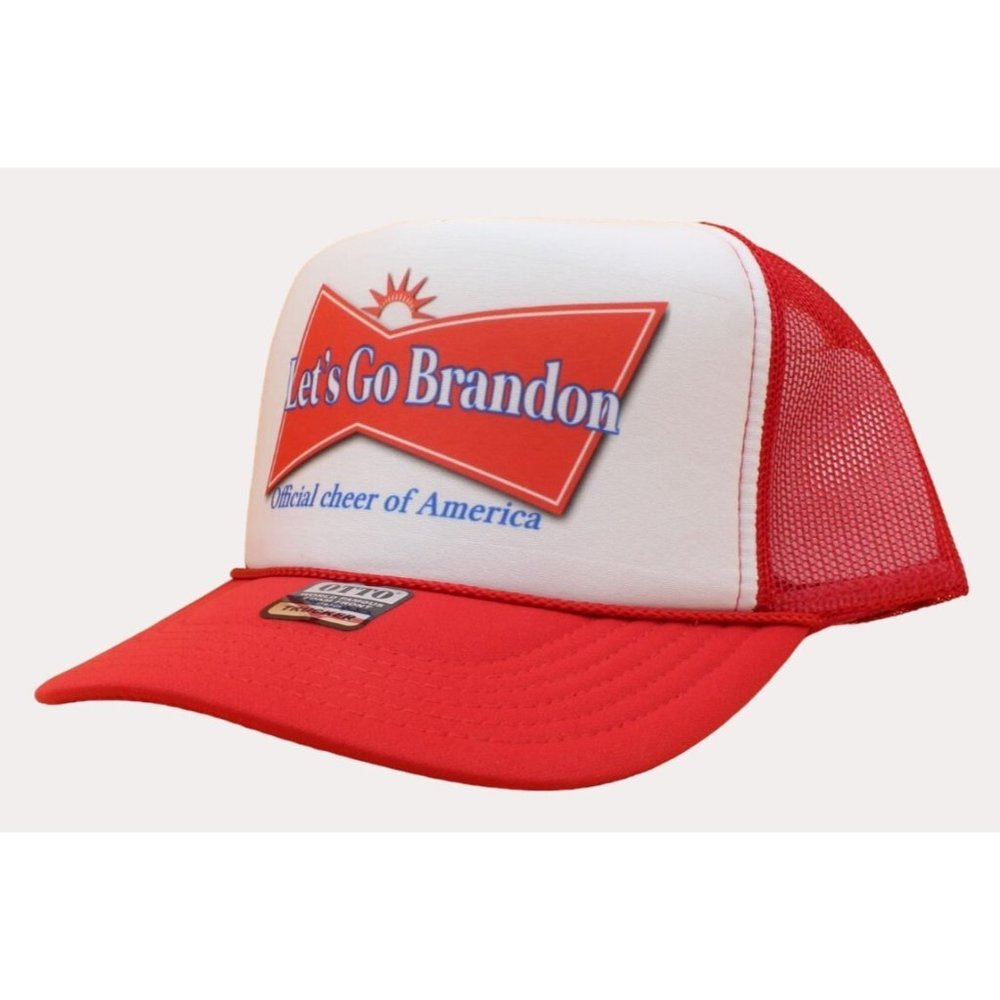Let's Go Brandon Trucker Hat Mesh Hat snapback hat adjustable - Picture 3 of 3